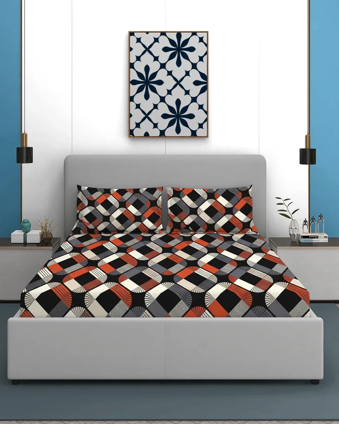 Coral Cloud Cotton Double 3Pc Bedding Set