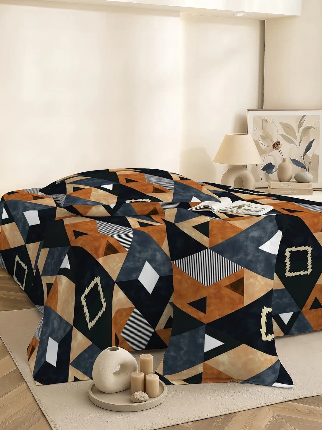 Coral Cloud Cotton Double 3Pc Bedding Set