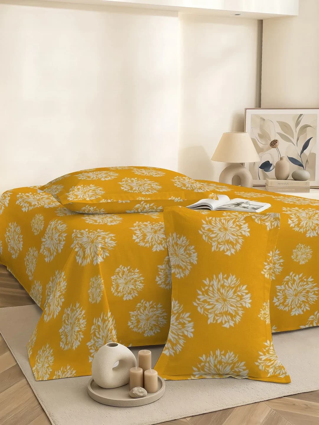 Coral Cloud Cotton Double 3Pc Bedding Set