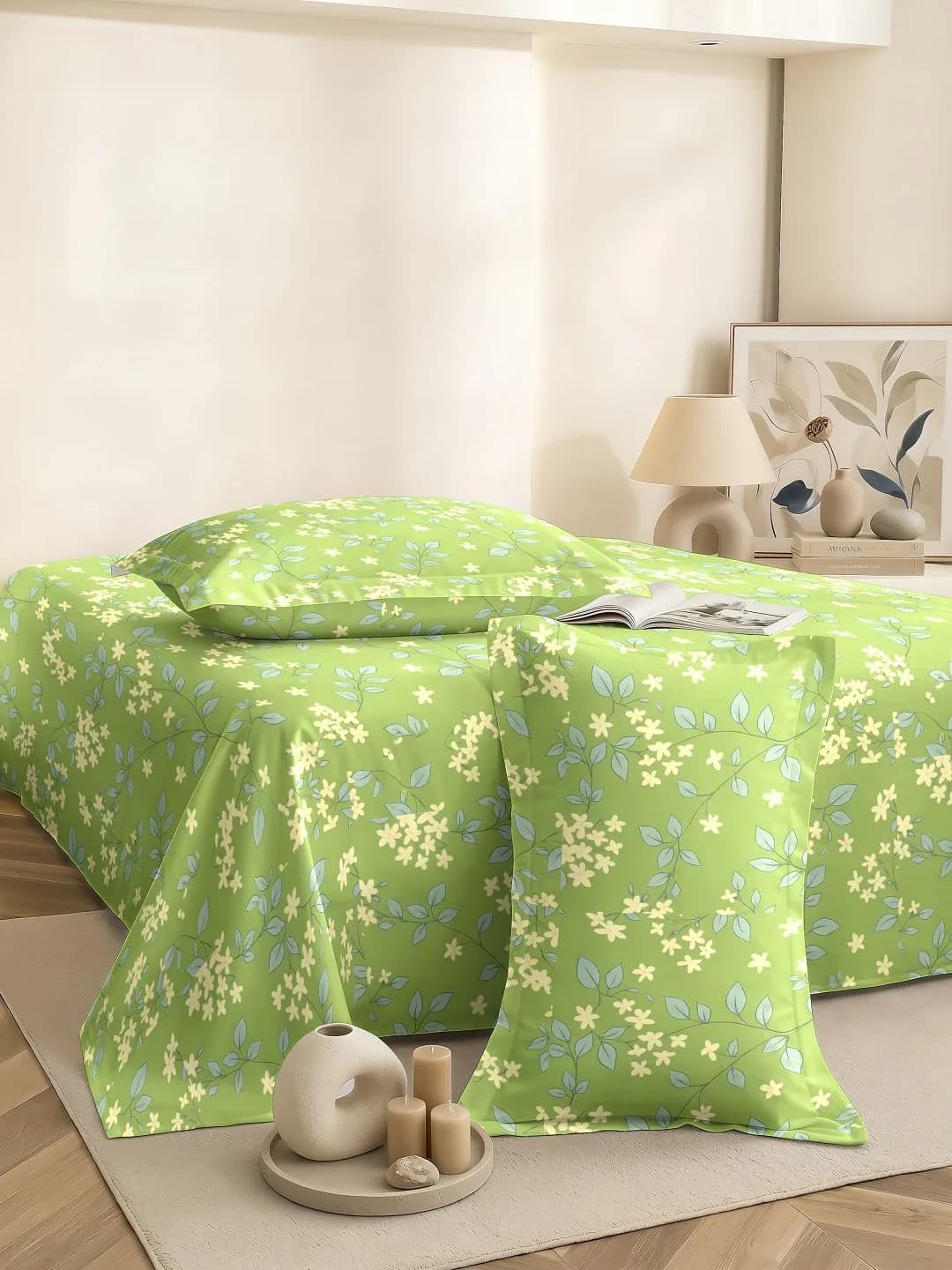 Coral Cloud Cotton Double 3Pc Bedding Set