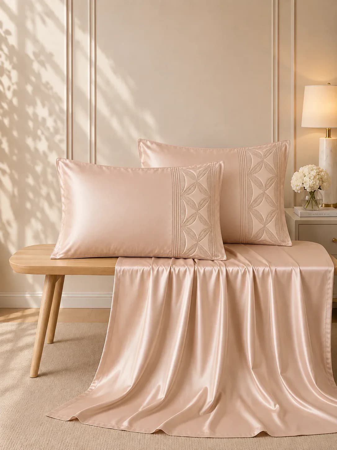Norway Pure Cotton Satin Super King Bedding Set