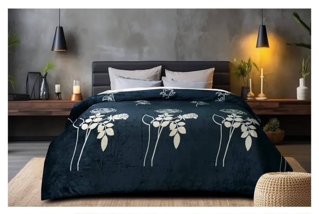 Vintage Elastic Fitted Floral Bedsheet Set With 2 Pillow Covers
