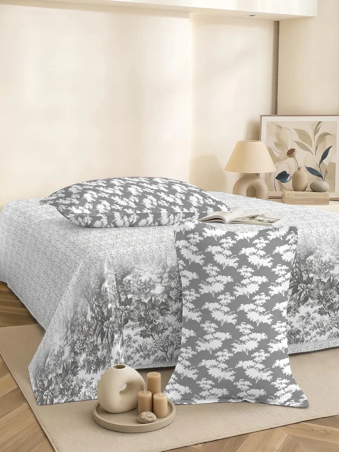 VERA 200 TC 100% PURE COTTON 3PC KING BEDDING SET