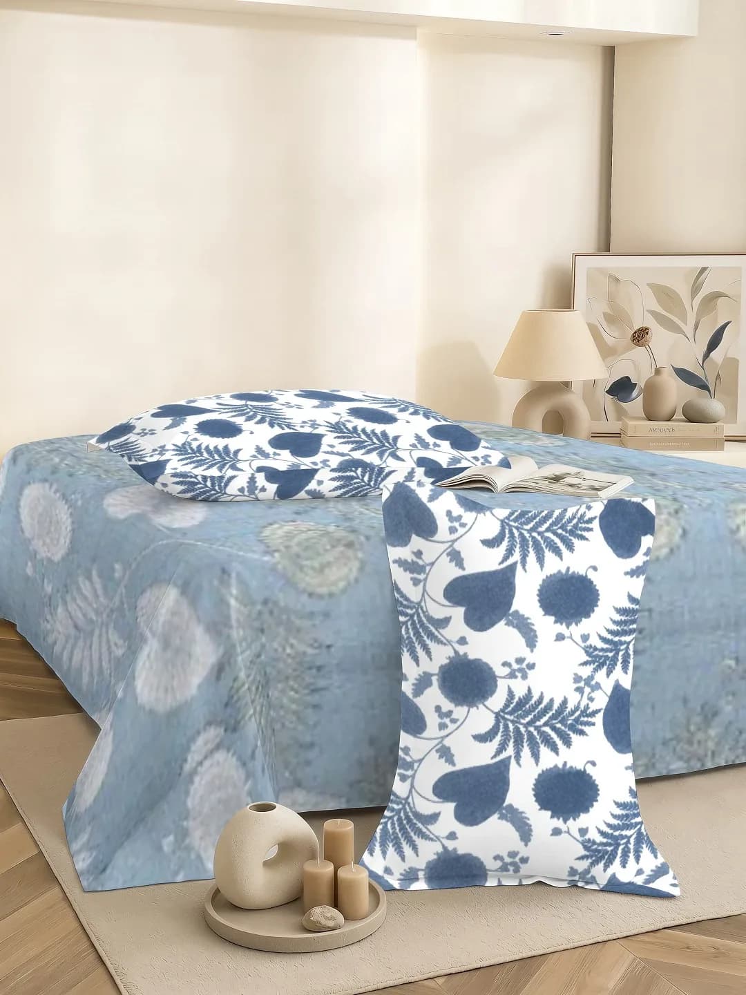 VERA 200 TC 100% PURE COTTON 3PC KING BEDDING SET