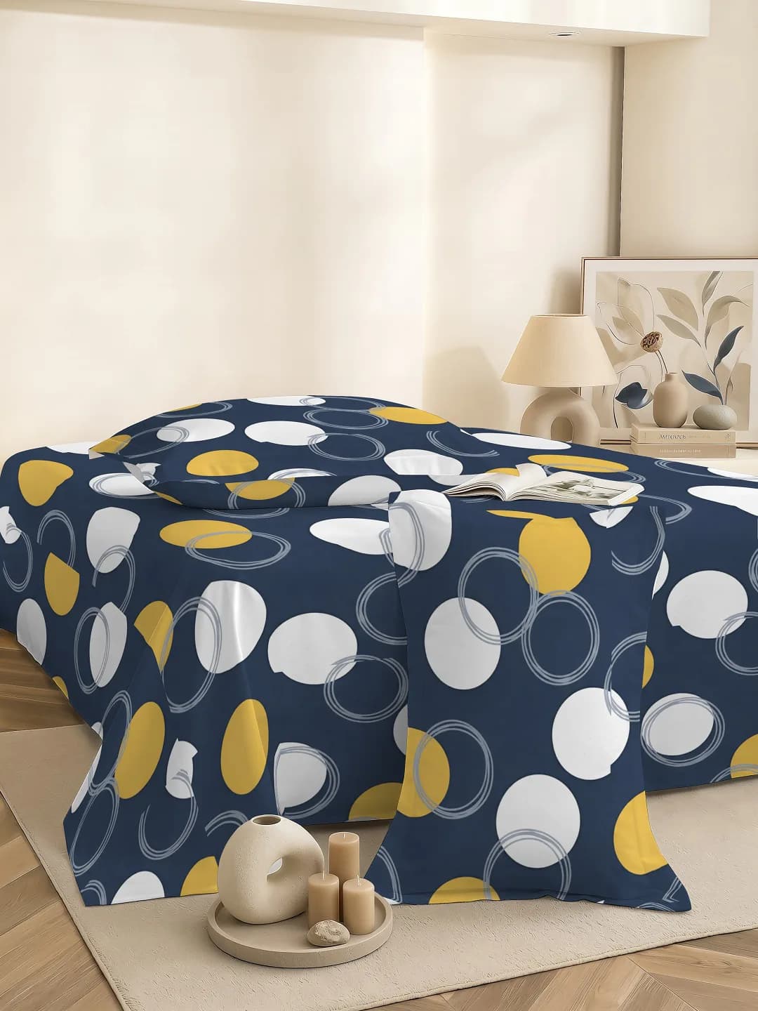 Coral Cloud Cotton Double 3Pc Bedding Set