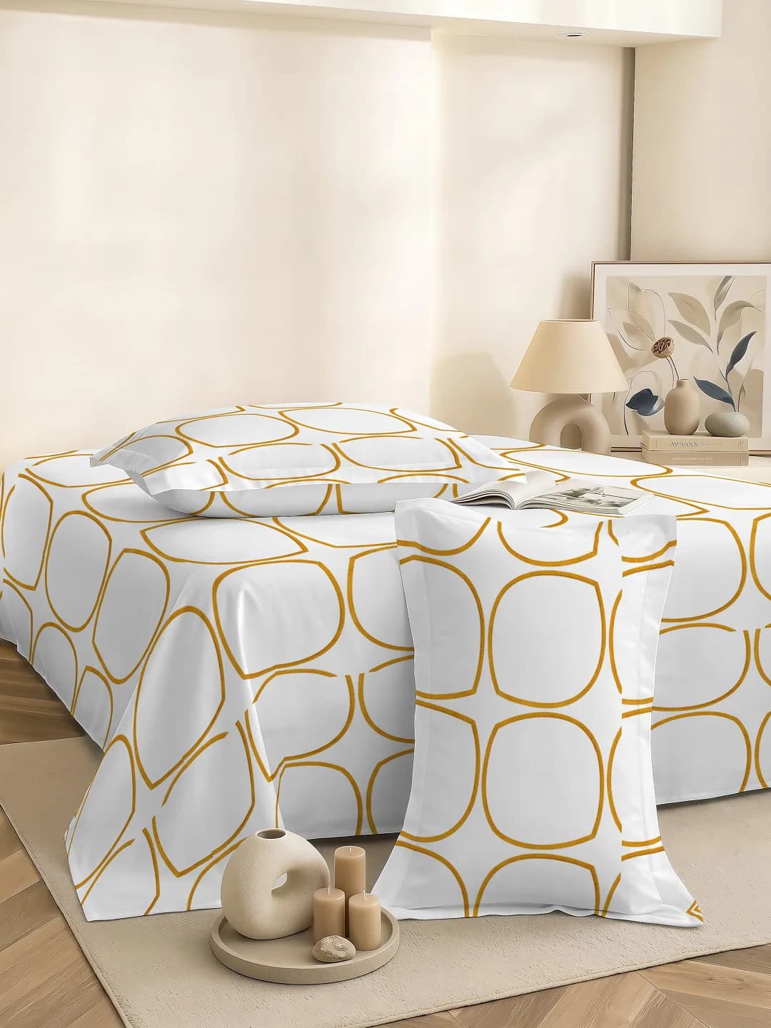Coral Cloud Cotton Double 3Pc Bedding Set